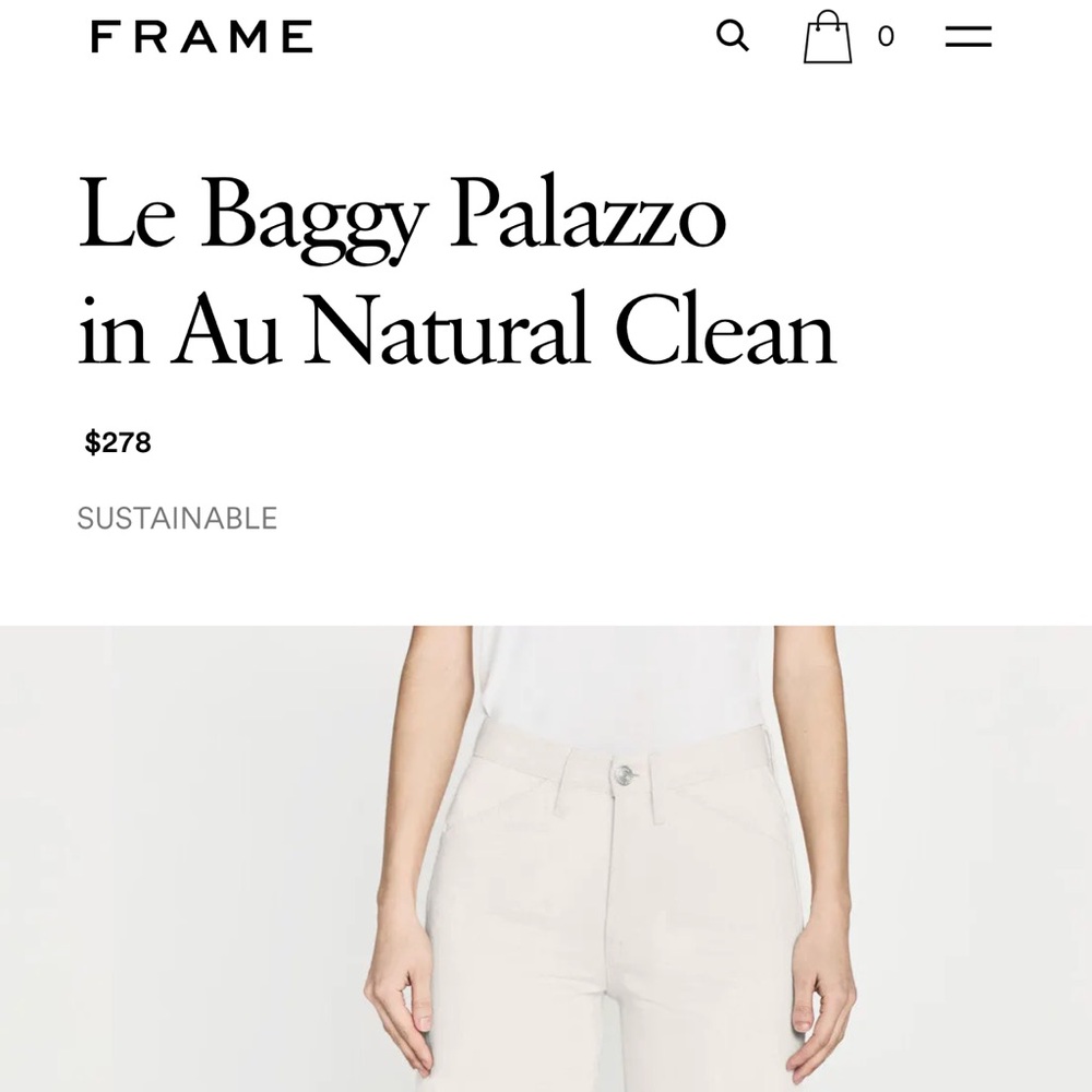 FRAME Le Baggy Palazzo Jeans